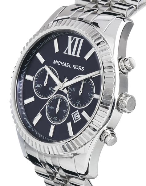 michael kors mk8280 watch lexington chronograph silver|Michael Kors lexington mk8280.